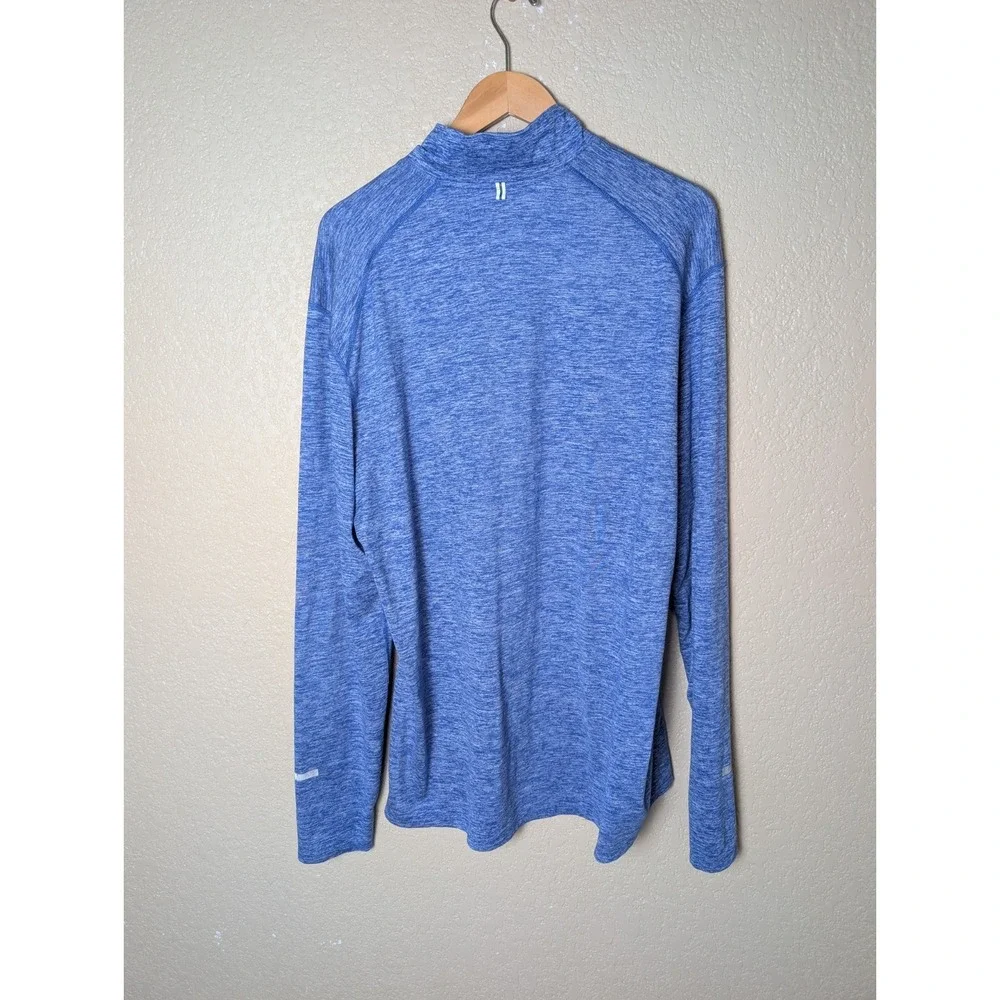 Nike Womens Element 1/2 Zip Running Dri  Fit Top Blue Size XL Heathered Blue
